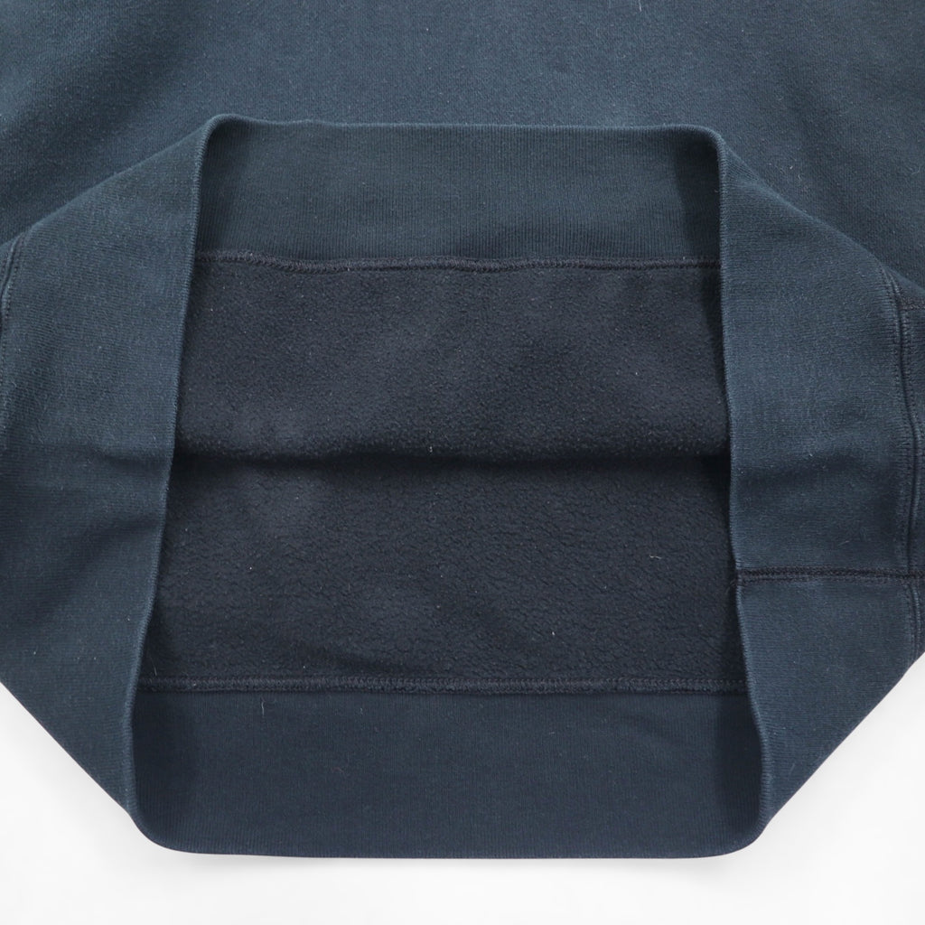 Polo Ralph Lauren 90s Reverse Weave Pullover Hoodie, Size XL, Black, with Embroidered Emblem Logo