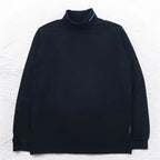 O'NEILL ヨーロッパ製 タートルネック ロングスリーブTシャツ ロンT L ブラック コットン
