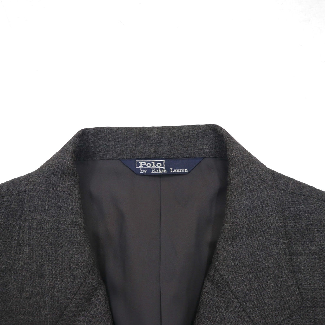 Polo Ralph Lauren 80s Made in Japan Peak Lapel Double-Breasted Suit, Size M, Gray, Gold Buttons
