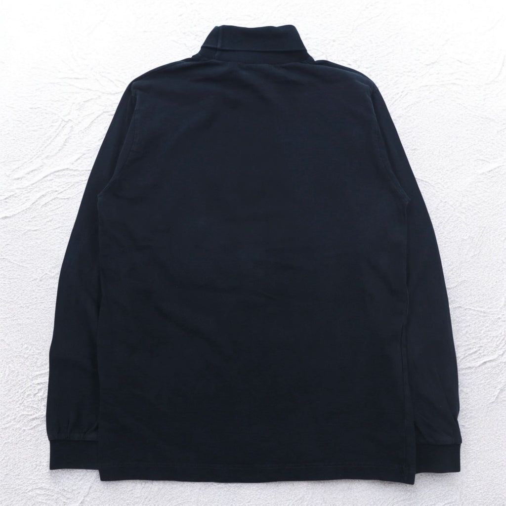 O'NEILL ヨーロッパ製 タートルネック ロングスリーブTシャツ ロンT L ブラック コットン