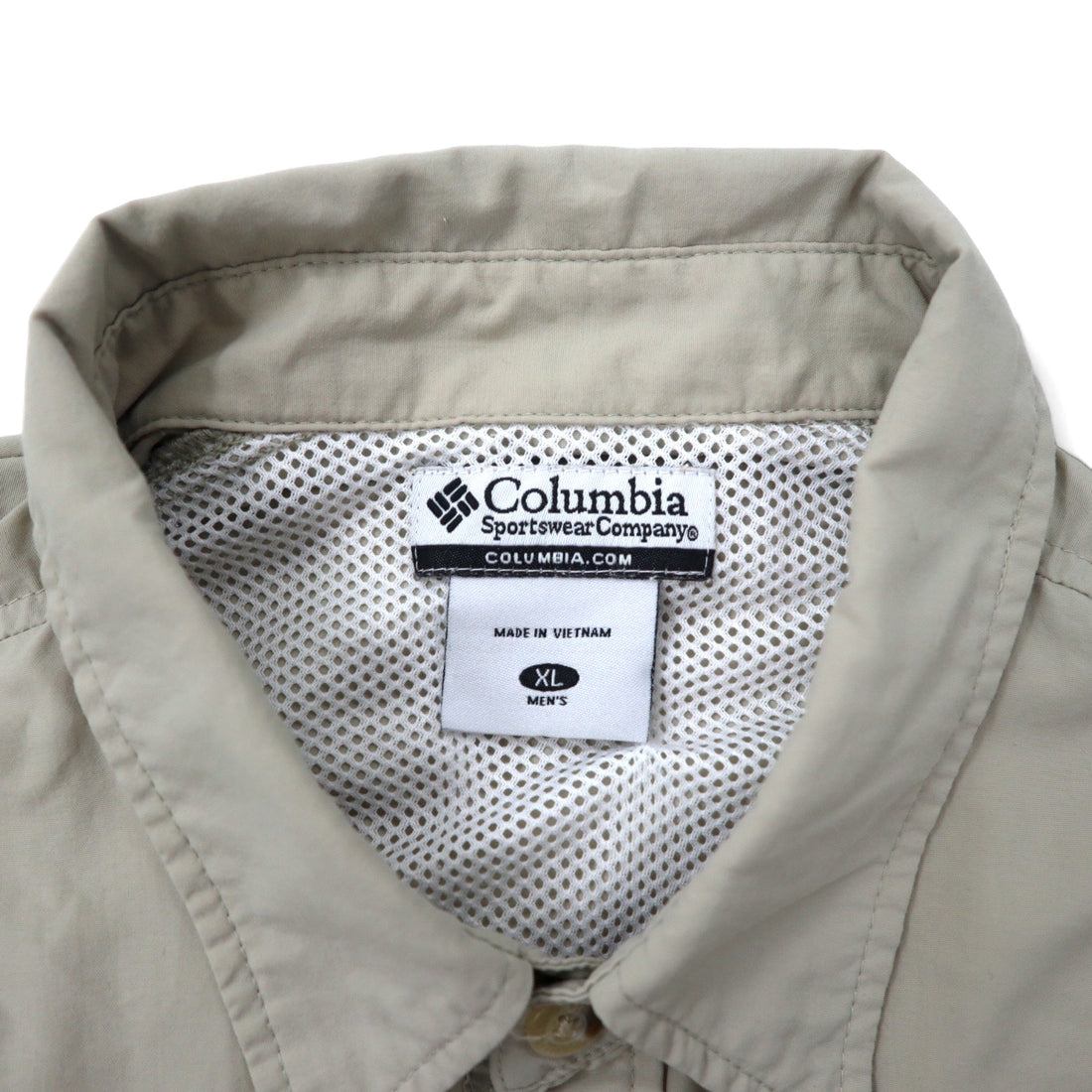 Columbia PFG Bahama II Long Sleeve Shirt Fishing Shirt XL Beige Nylon UPF 30+ Big Size BAHAMA II L/S SHIRT FM7106