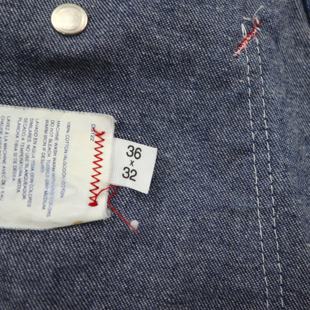 Dickies 90s USA Made Denim Painter Overalls XL Indigo Blue