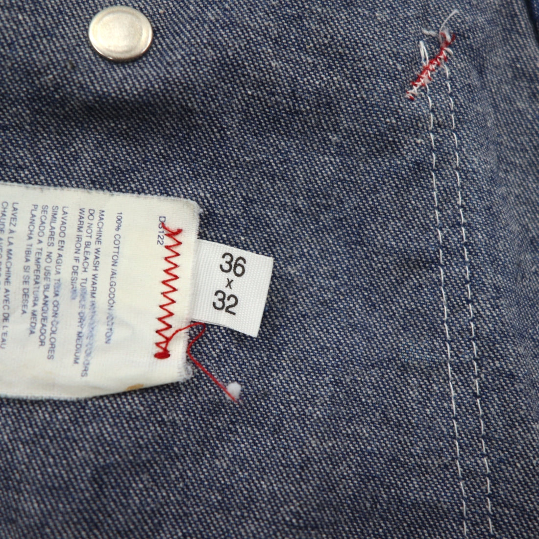 Dickies 90s USA Made Denim Painter Overalls XL Indigo Blue