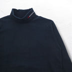 O'NEILL ヨーロッパ製 タートルネック ロングスリーブTシャツ ロンT L ブラック コットン