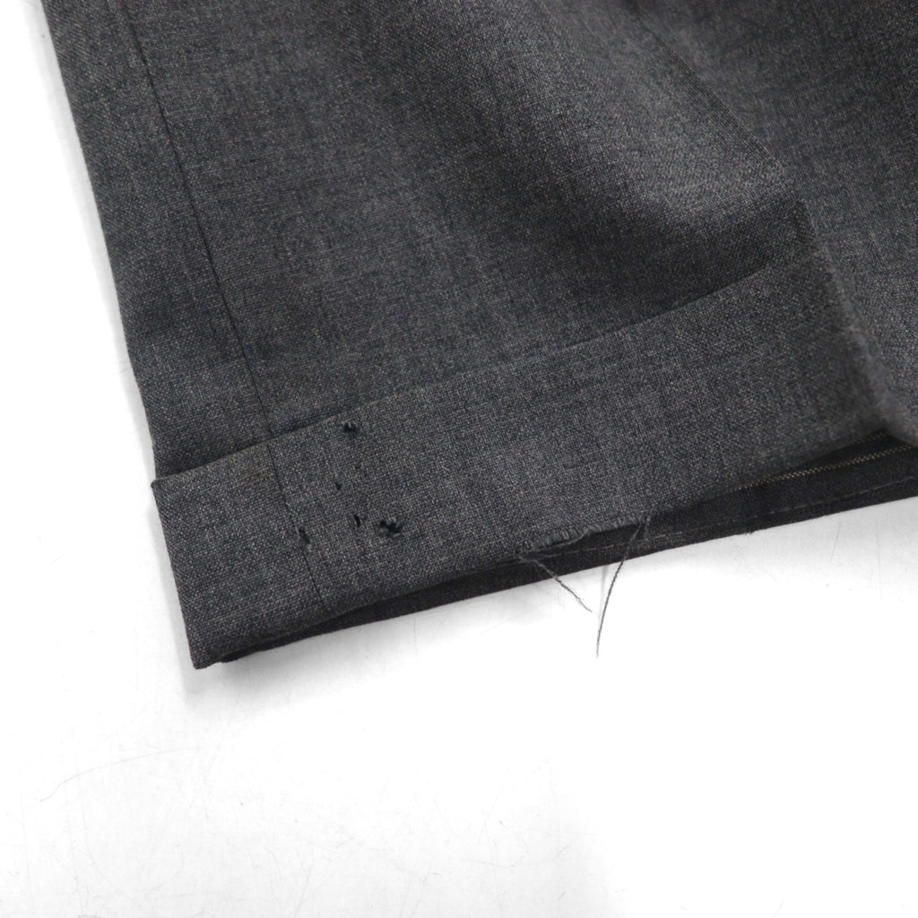 Polo Ralph Lauren 80s Made in Japan Peak Lapel Double-Breasted Suit, Size M, Gray, Gold Buttons