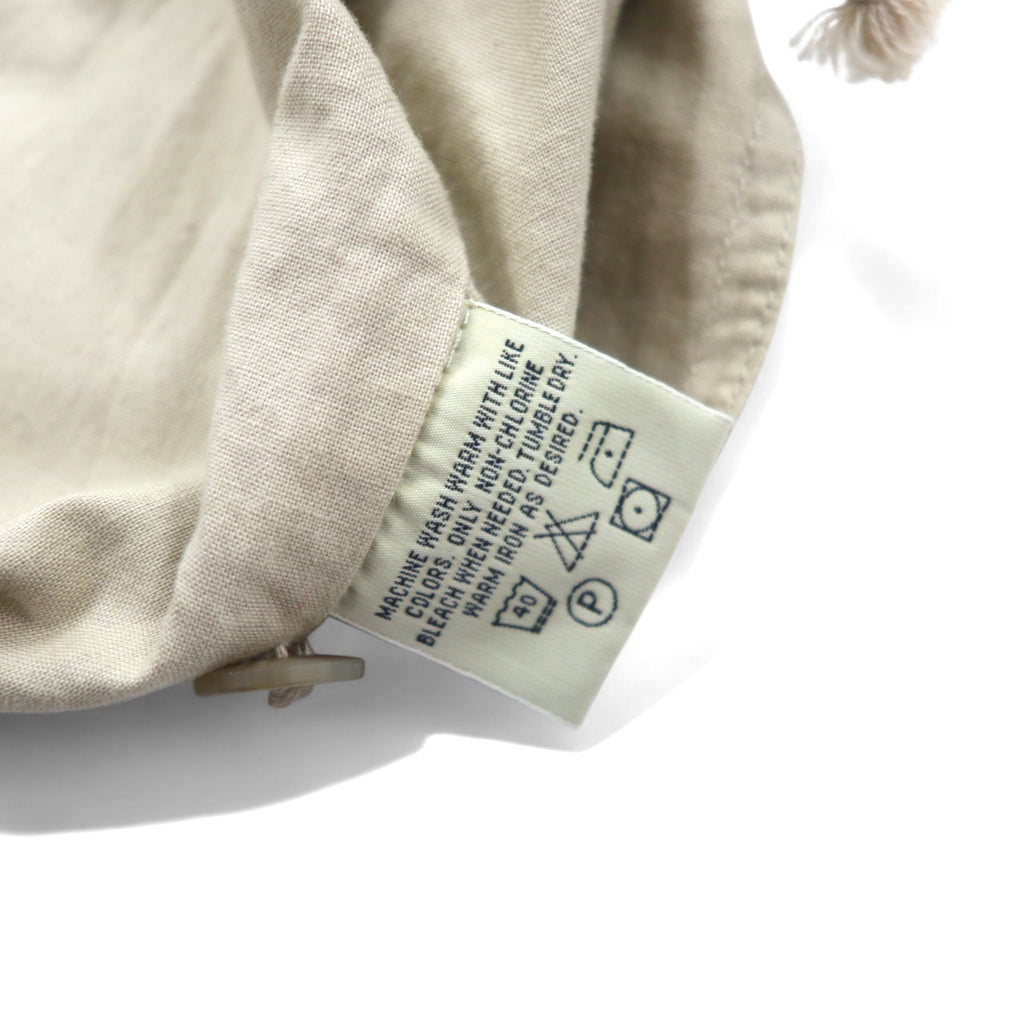 Eddie Bauer 90s Fishing Vest, XL, Beige, Cotton, Mesh Paneling, Drawcord