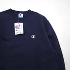 Champion 90s Made in USA Embroidered Tag Sweatshirt, Size M, Navy, Unused, Deadstock