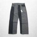 AiE (Nepenthes) 22AW USA Made Crazy Pattern Pants Krazy Pant M Gray Hickory Stripe Herringbone Unused