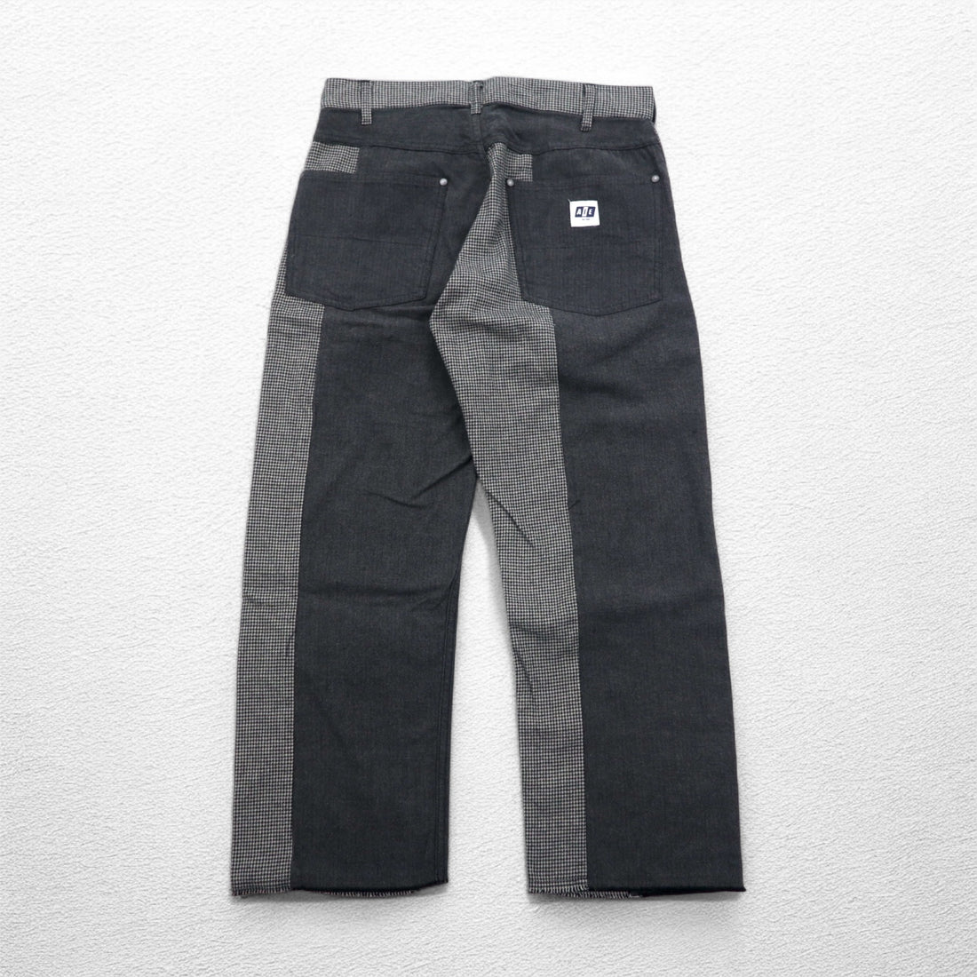 AiE (Nepenthes) 22AW USA Made Crazy Pattern Pants Krazy Pant M Gray Hickory Stripe Herringbone Unused