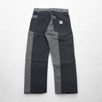 AiE (Nepenthes) 22AW USA Made Crazy Pattern Pants Krazy Pant M Gray Hickory Stripe Herringbone Unused
