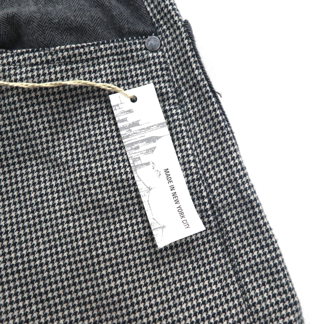 AiE (Nepenthes) 22AW USA Made Crazy Pattern Pants Krazy Pant M Gray Hickory Stripe Herringbone Unused