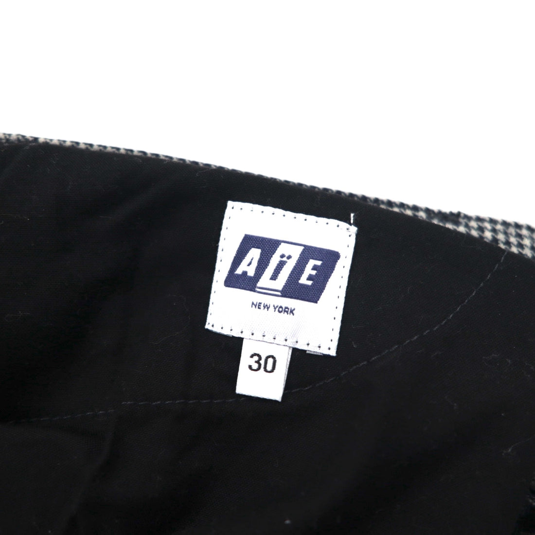 AiE (Nepenthes) 22AW USA Made Crazy Pattern Pants Krazy Pant M Gray Hickory Stripe Herringbone Unused