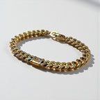 Christian Dior Vintage Curved Chain Bracelet Gold