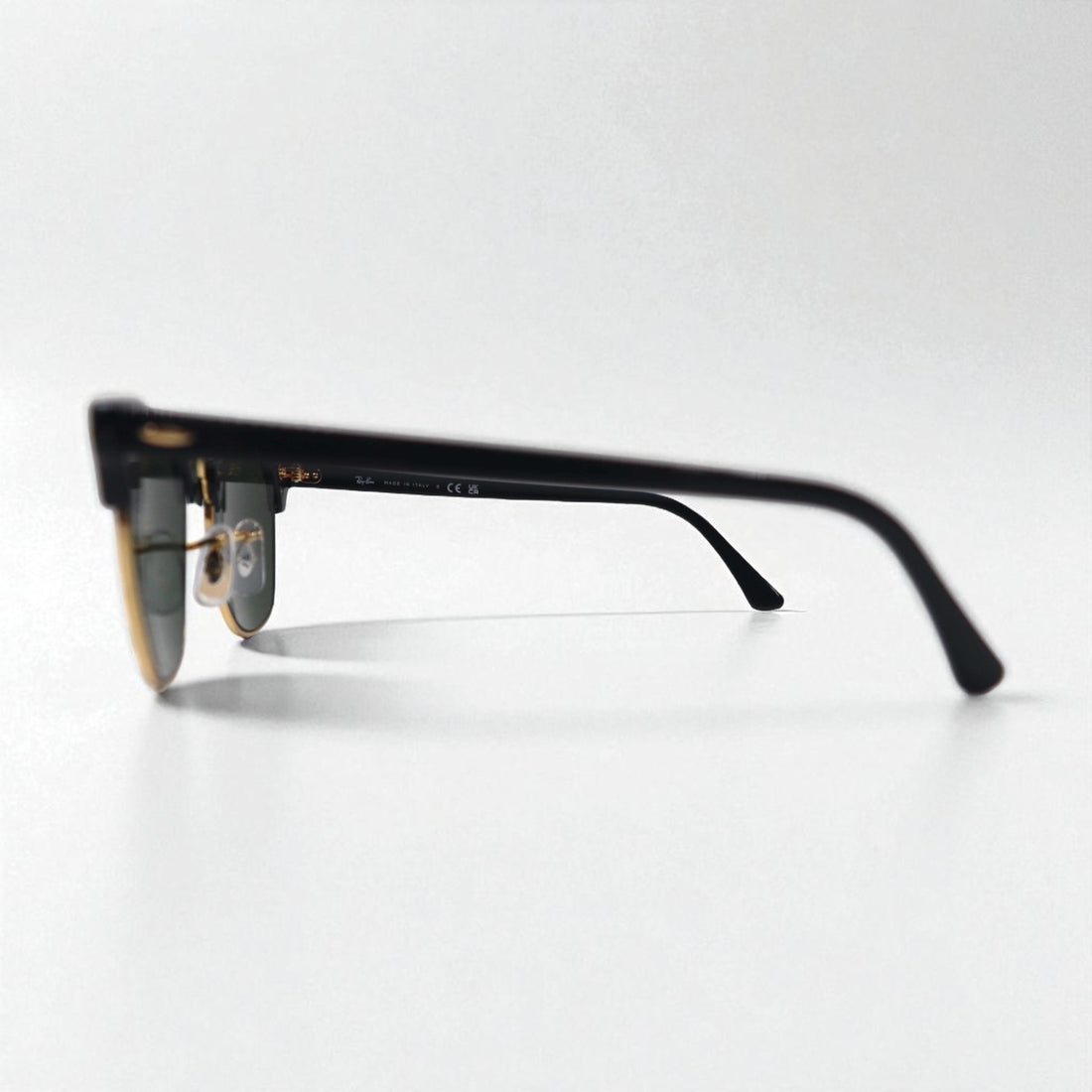 Ray-Ban クラブマスター CLUBMASTER ハーフリム サングラス ブラック RB3016 W0365 49-21 140 3N イタリア製