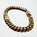 Christian Dior Vintage Curved Chain Bracelet Gold