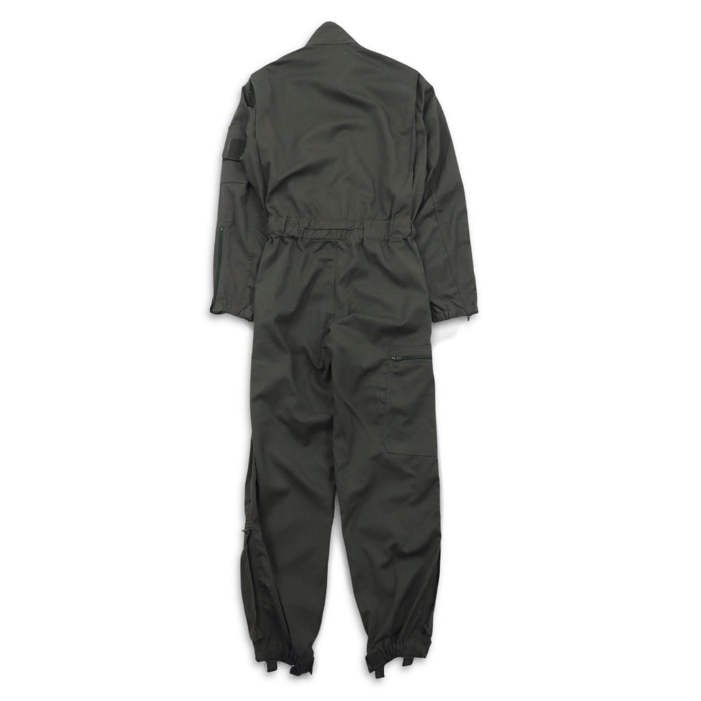 Vintage 90s French Military BIDERMANN UNIFORMES French Air Force Flight Suit All-in-one Jumpsuit S Khaki Herringbone Military 93-10-056