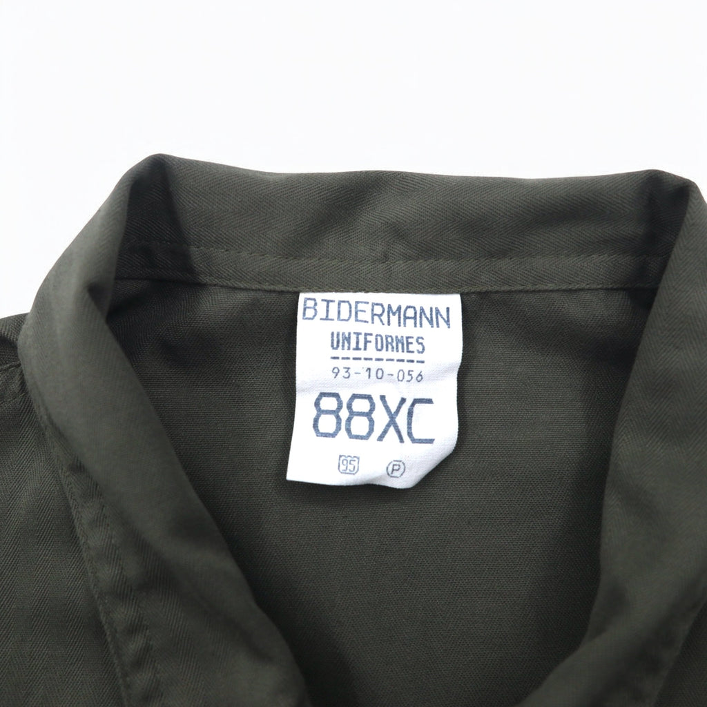 Vintage 90s French Military BIDERMANN UNIFORMES French Air Force Flight Suit All-in-one Jumpsuit S Khaki Herringbone Military 93-10-056