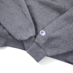 CHAMPION ECO FLEECE カレッジプリント プルオーバー パーカー M グレー コットン AKRON アーチロゴ 裏起毛