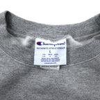 Champion College Print Sweatshirt, 2XL, Grey, Cotton, Fleece Lining, NCAA, K-STATE DAD, Big Size, Made in El Salvador