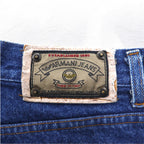 ARMANI JEANS イタリア製 90年代 テーパード デニムパンツ S インディゴ ブルー