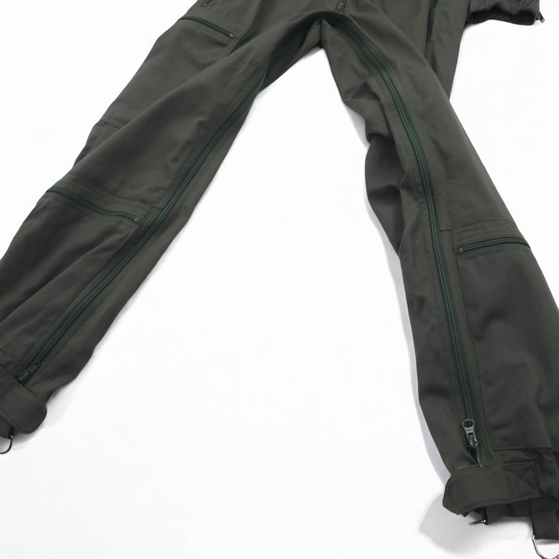 Vintage 90s French Military BIDERMANN UNIFORMES French Air Force Flight Suit All-in-one Jumpsuit S Khaki Herringbone Military 93-10-056