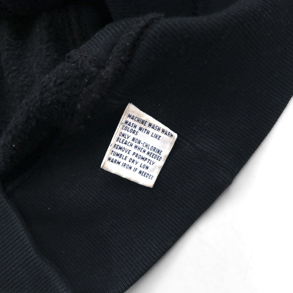 Polo Ralph Lauren 90s Reverse Weave Sweatshirt, Size M, Black, Small Pony Embroidery