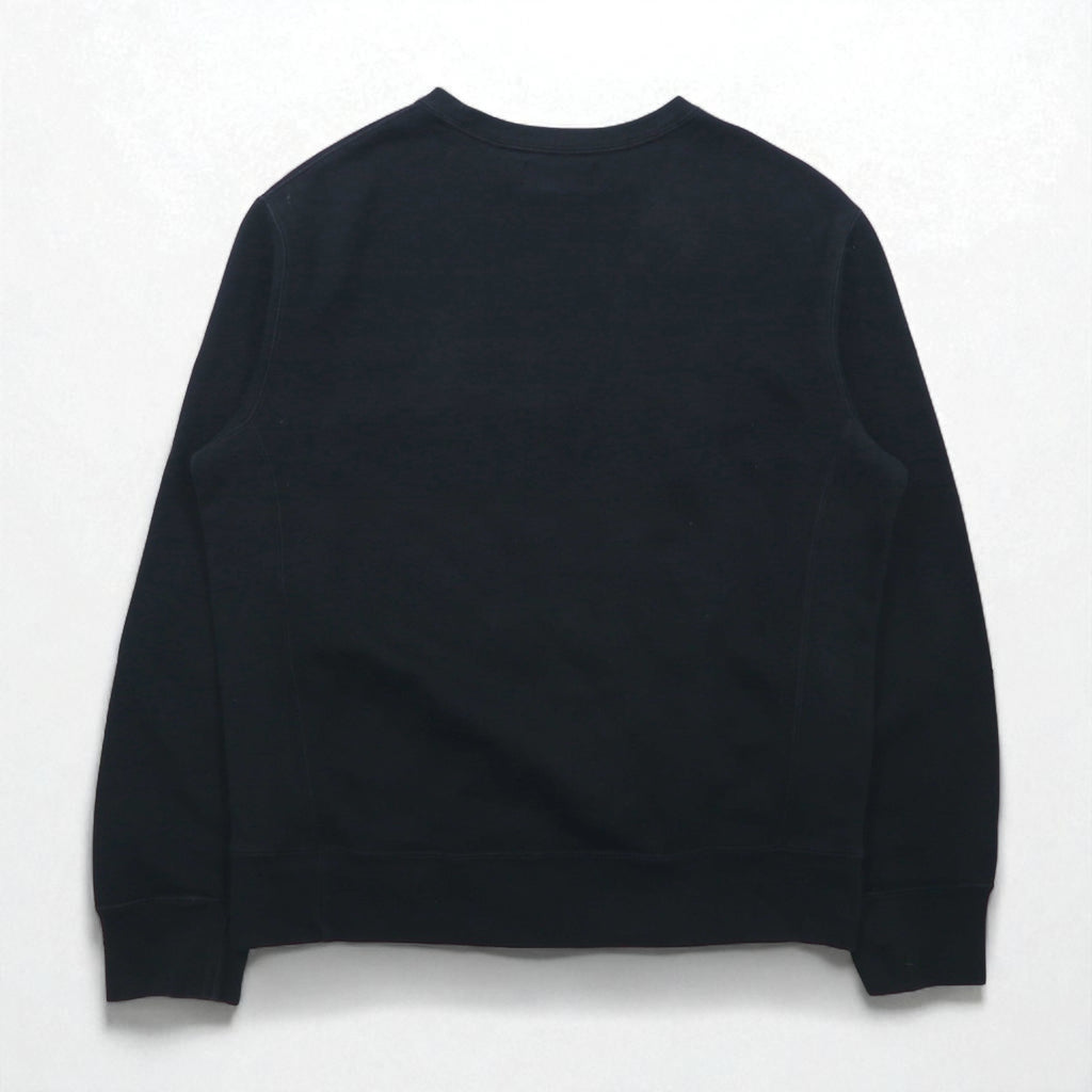 Polo Ralph Lauren 90s Reverse Weave Sweatshirt, Size M, Black, Small Pony Embroidery