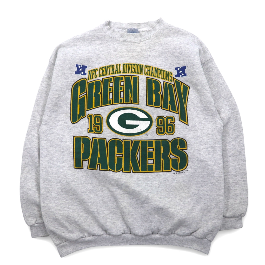 LOGO7 90s USA Made NFL Sweatshirt L Gray GREEN BAY PACKERS Green Bay Packers