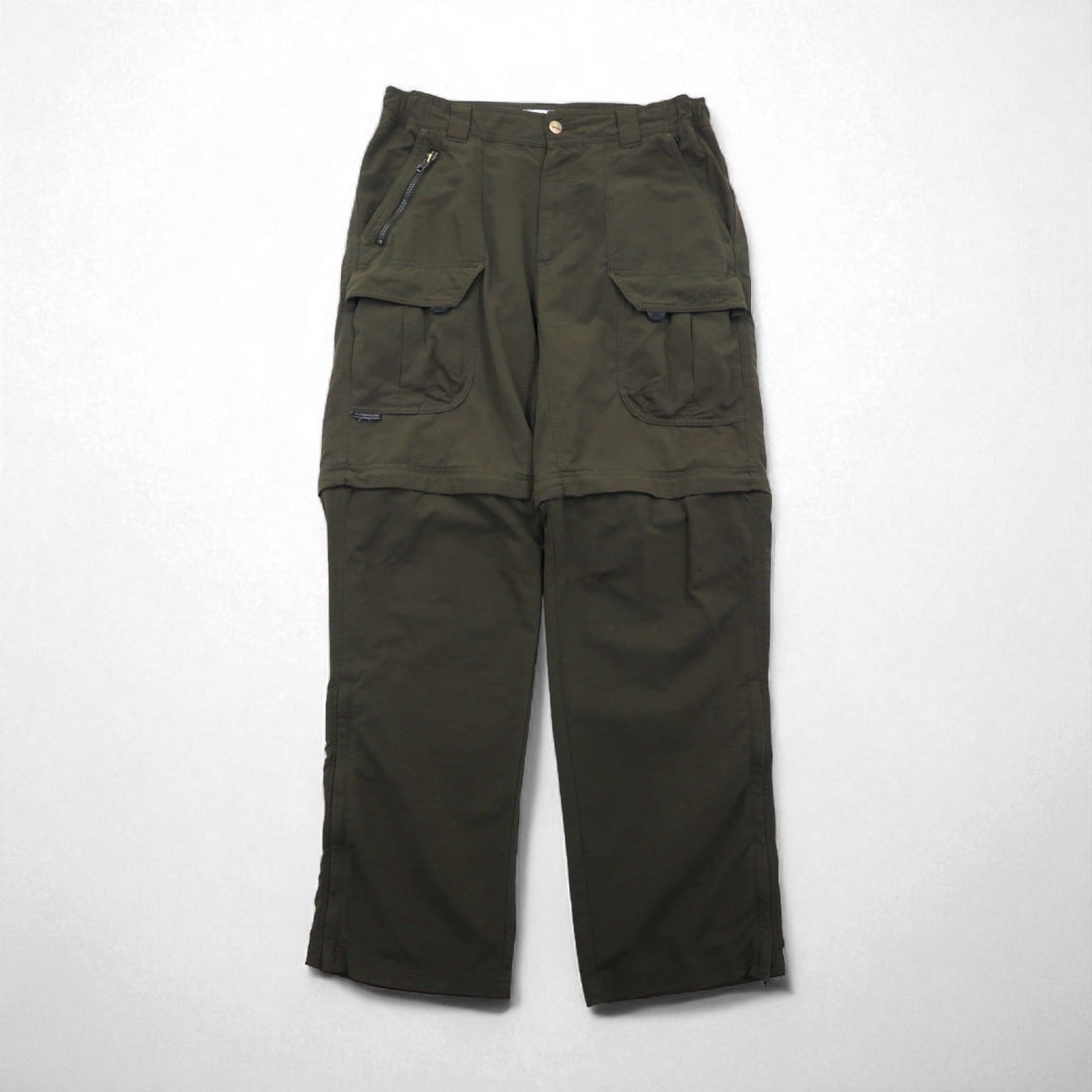 Columbia 00年代 2WAY コンバーチブル カーゴパンツ ショートパンツ L ナイロン TM8248 TITANIUM