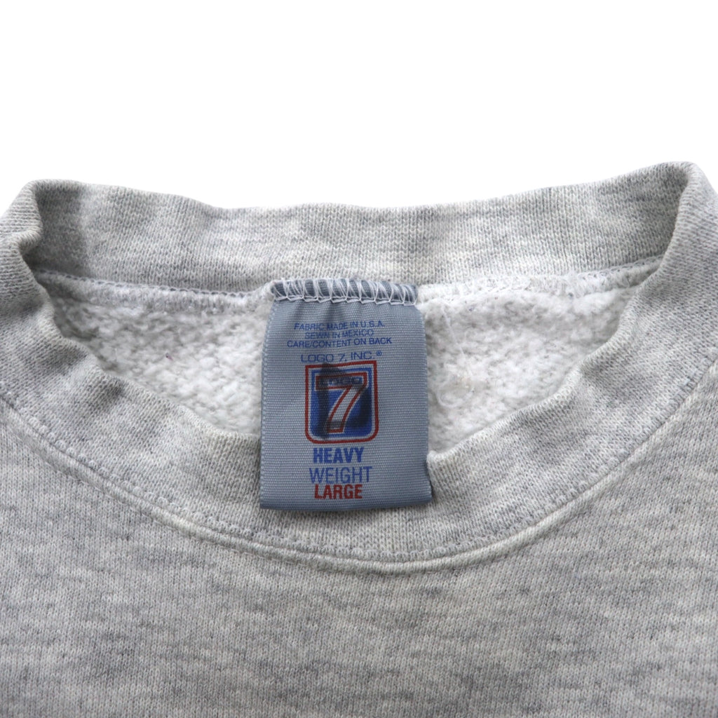 LOGO7 90s USA Made NFL Sweatshirt L Gray GREEN BAY PACKERS Green Bay Packers
