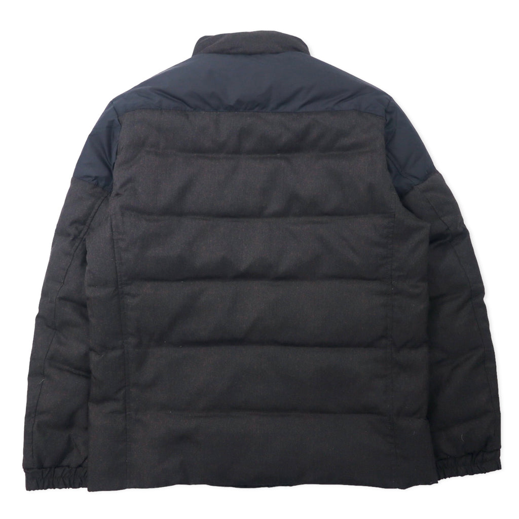 McGREGOR High Neck Down Blouson Down Jacket M Brown Herringbone Polyester 111137903