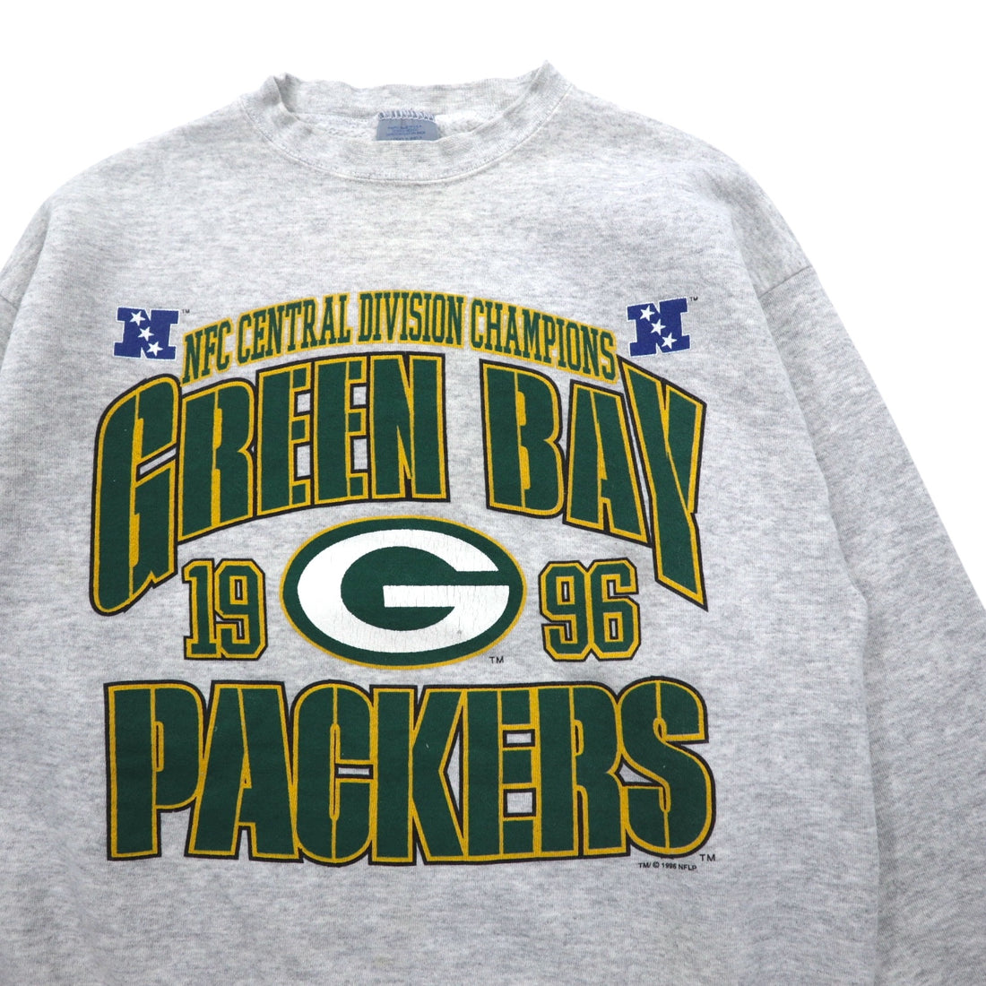 LOGO7 90s USA Made NFL Sweatshirt L Gray GREEN BAY PACKERS Green Bay Packers