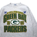 LOGO7 90s USA Made NFL Sweatshirt L Gray GREEN BAY PACKERS Green Bay Packers