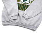 LOGO7 90s USA Made NFL Sweatshirt L Gray GREEN BAY PACKERS Green Bay Packers