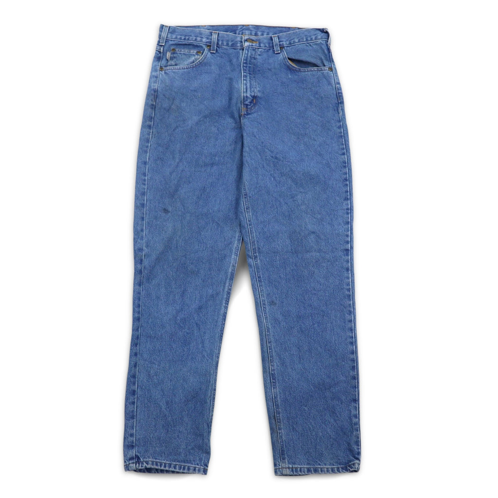 Carhartt Tapered Denim Pants L Indigo Blue TRADITIONAL FIT B18 STW Made in Nicaragua