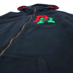 NIKE SB Reverse Weave Full Zip Hoodie XL Black Cotton Fleece Lining 384047-010