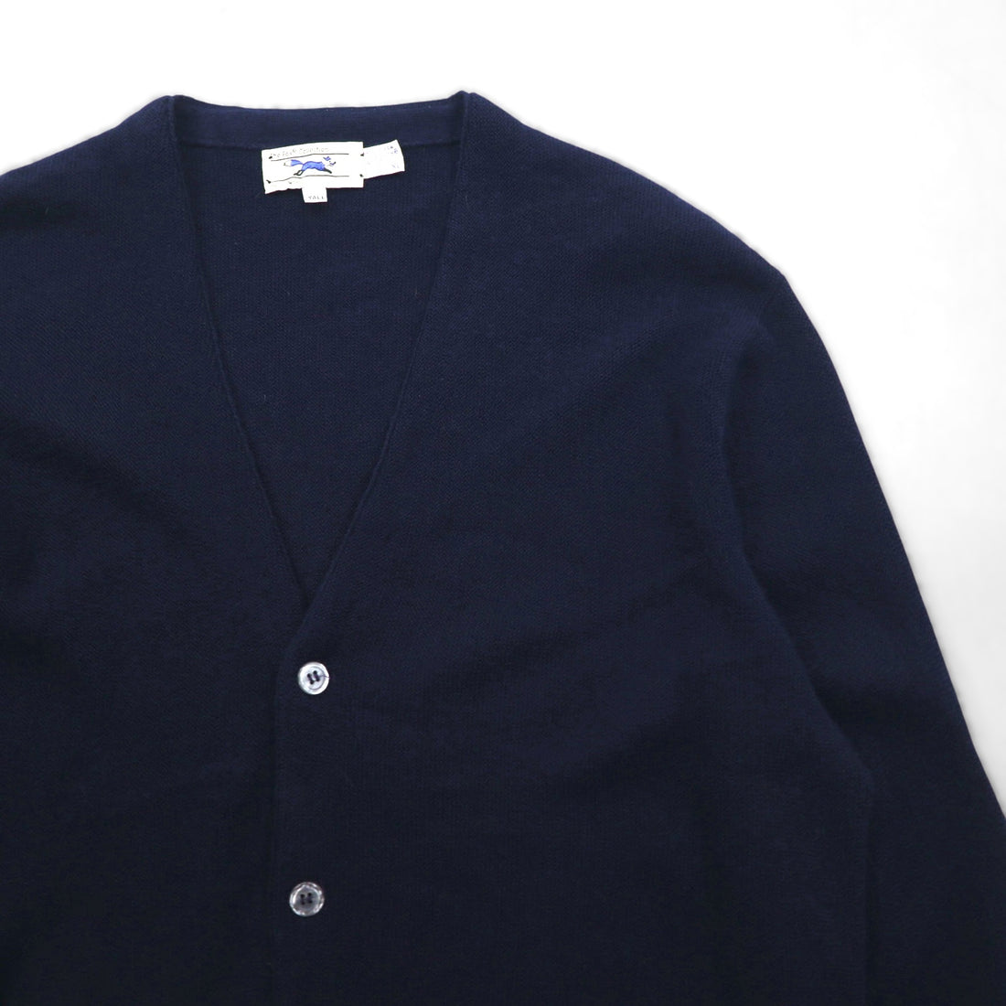 The FOX Collection by JC Penney 1980s Vintage Knit Cardigan, Made in USA, Size XL, Navy