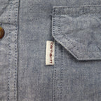 Carhartt Button-Down Chambray Work Shirt, Size L, Blue, FORT L/S CHAMBRAY SHIRT, Double Pocket, S202, Relaxed Fit