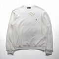Polo Ralph Lauren 90年代 USA製 スウェット トレーナー L ホワイト スモールポニー刺繡 デッドストック 未使用品