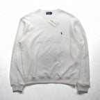 Polo Ralph Lauren 90年代 USA製 スウェット トレーナー L ホワイト スモールポニー刺繡 デッドストック 未使用品
