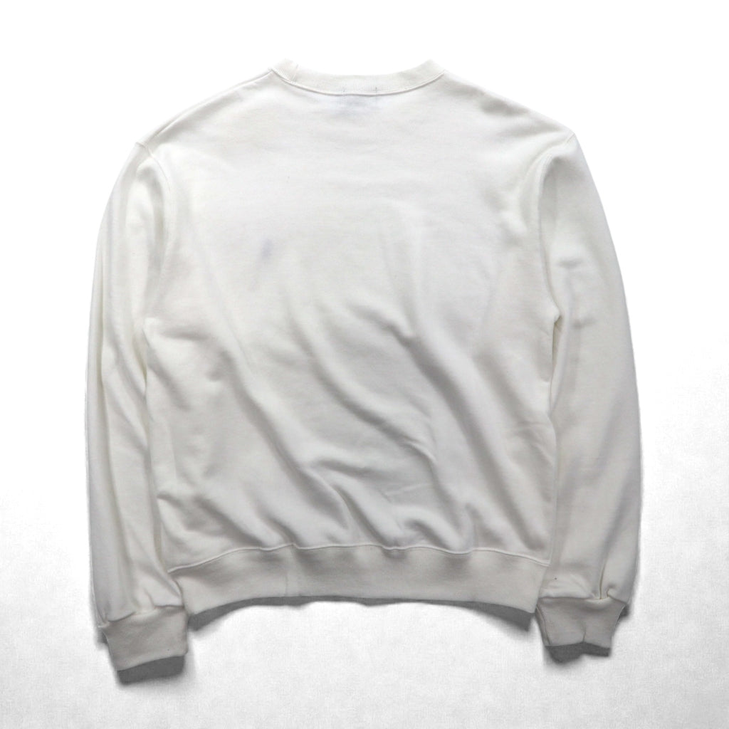Polo Ralph Lauren 90年代 USA製 スウェット トレーナー L ホワイト スモールポニー刺繡 デッドストック 未使用品