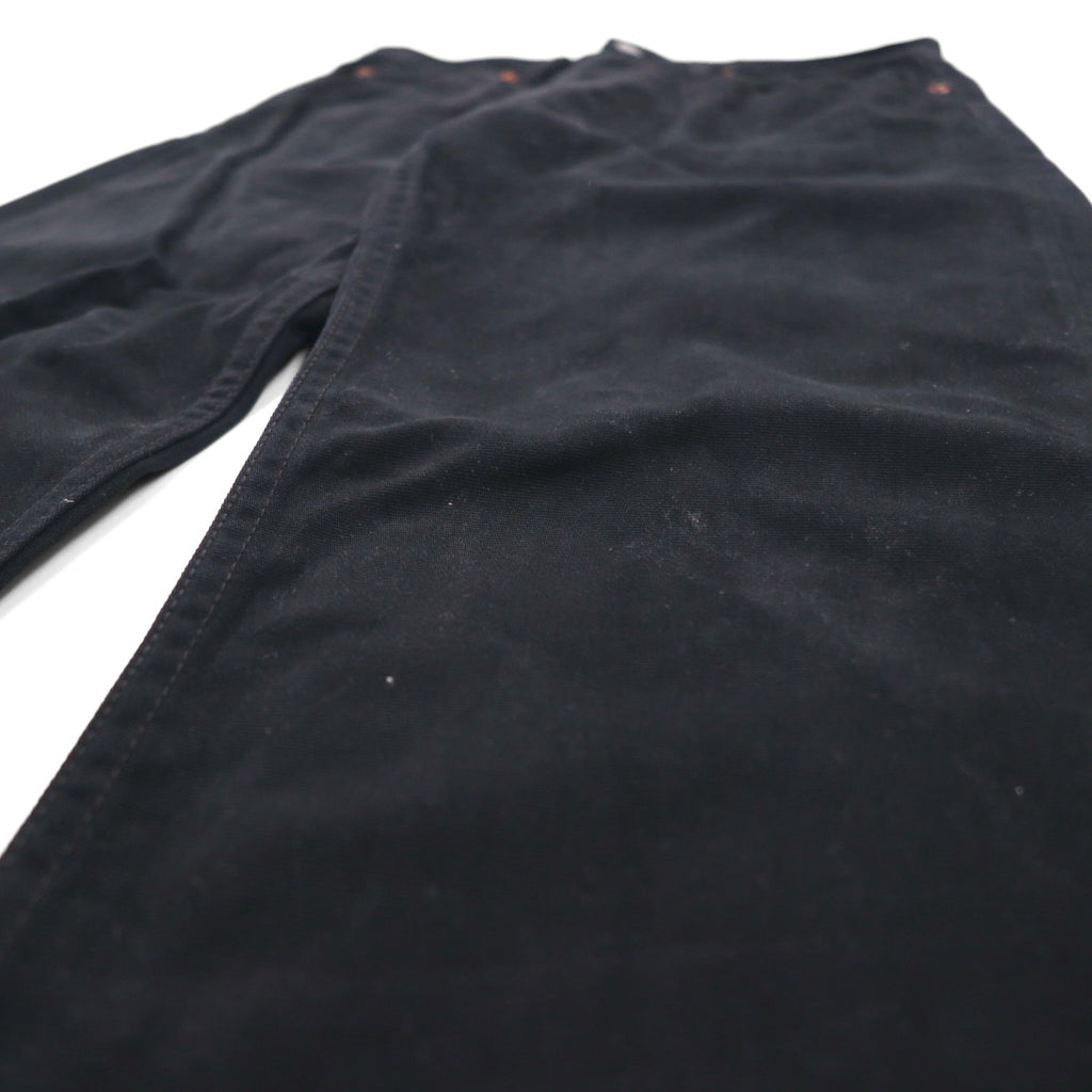 Levi's 00s 702 Denim Pants Jeans M Black 00702-0036 Leather Patch