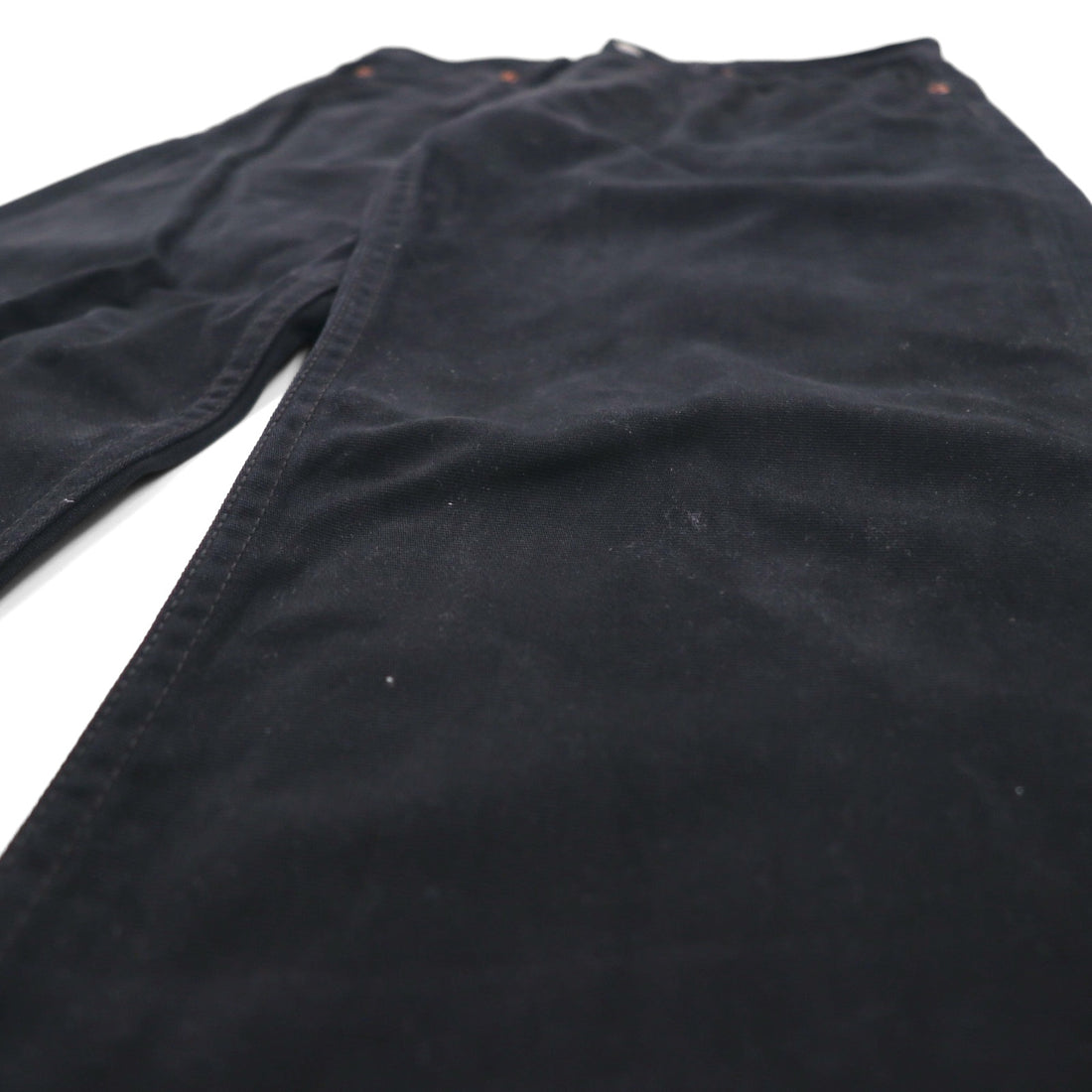 Levi's 00s 702 Denim Pants Jeans M Black 00702-0036 Leather Patch