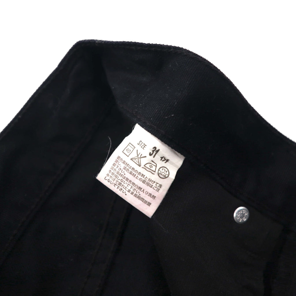 Levi's 00s 702 Denim Pants Jeans M Black 00702-0036 Leather Patch