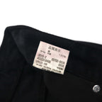 Levi's 00s 702 Denim Pants Jeans M Black 00702-0036 Leather Patch
