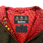 Barbour × ID URBAN RESEARCH × LOWPRO Made in England Oiled Jacket Hoodie 36 Brown Cotton Drawcord SLIM FIT DURHAM 1102007