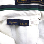 TOMMY HILFIGER 90s 2-pleat wide-leg slacks, size L, navy wool gabardine