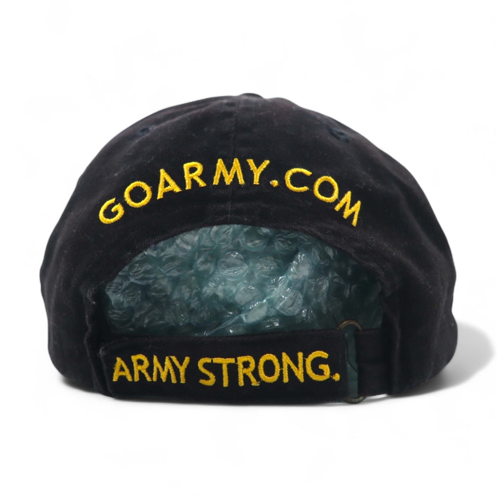 USARMY US Military Bicolor 6 Panel Cap FREE Velcro Black Yellow Cotton