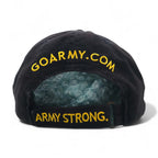 USARMY US Military Bicolor 6 Panel Cap FREE Velcro Black Yellow Cotton