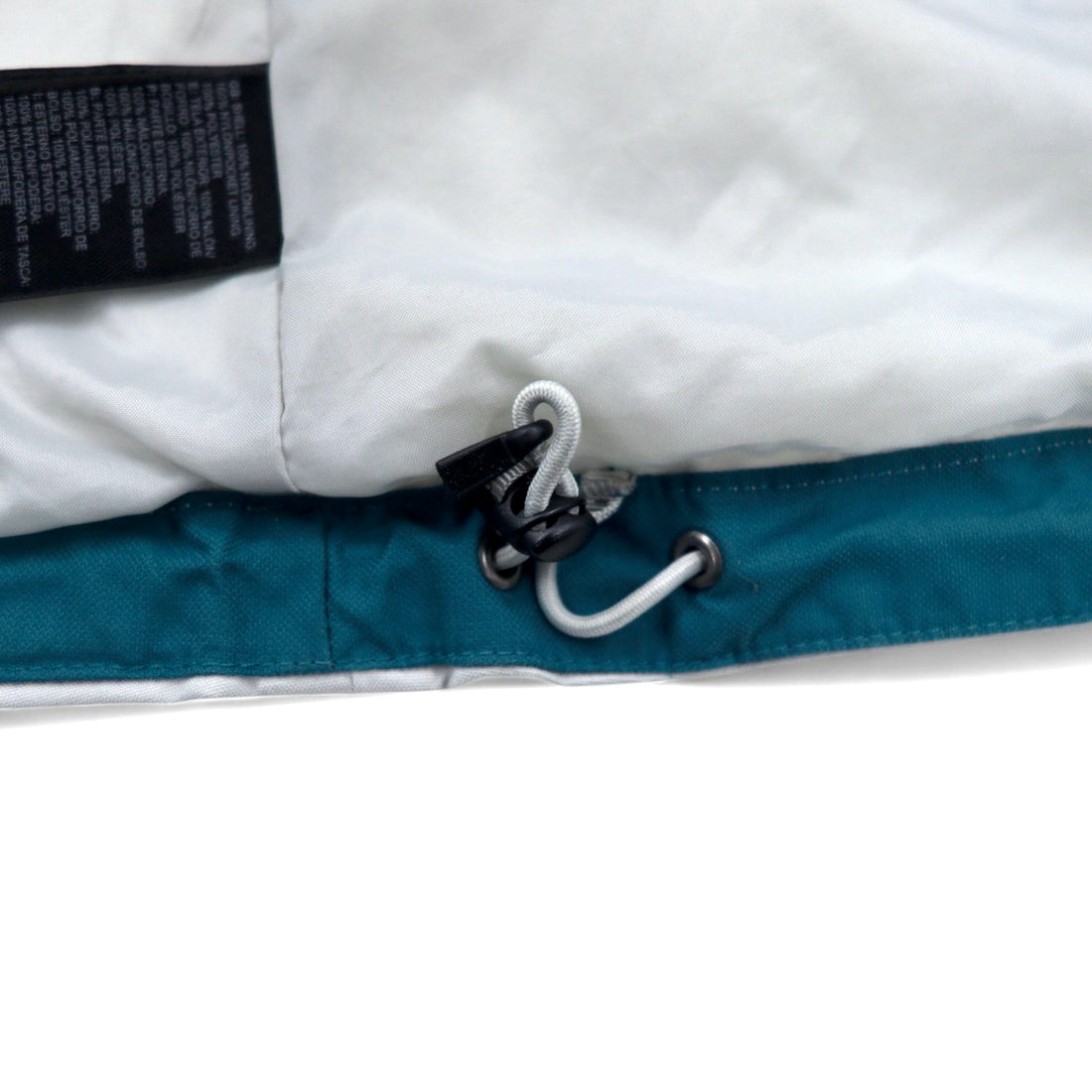 THE NORTH FACE Mountain Parka L Blue Nylon HYVENT Waterproof Breathable Zip-in-Zip Removable Hood Double Zip US Standard